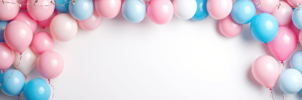 Colorful balloon decoration creates a festive atmosphere for celebrations and events photo