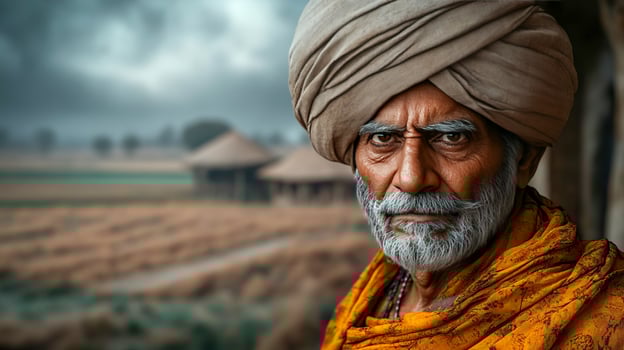 Indian man in a turban photo