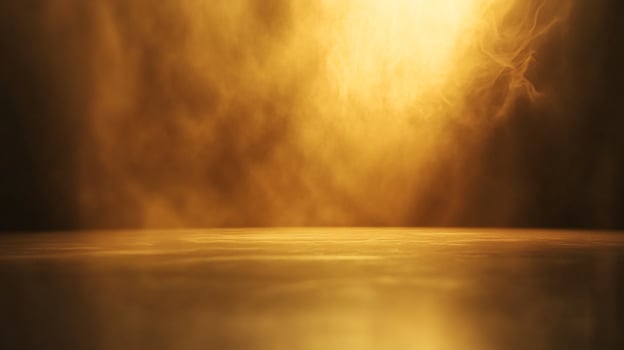 A gold background with a blurry, hazy look photo