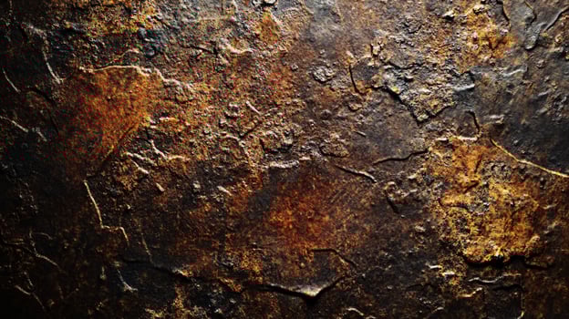 A rough, old stone wall with a lot of cracks and crevices photo