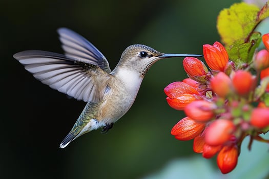 A bird is flying photo