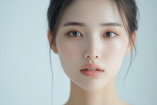 A woman with a very pale skin and a very light skin photo