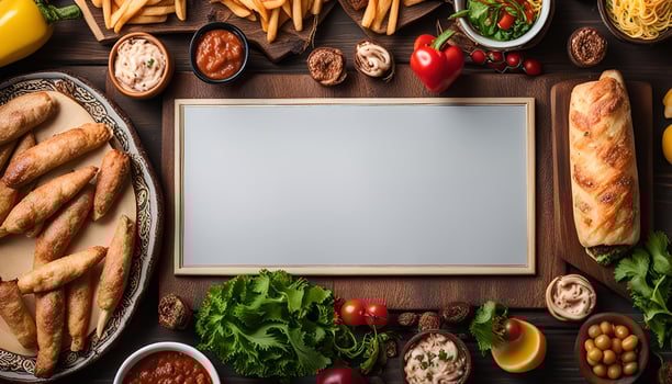 Food Frame Mockup photo