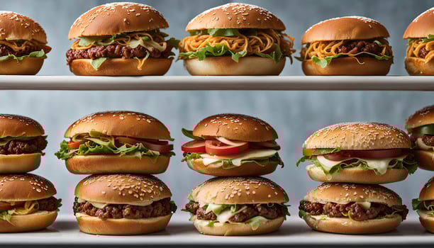 A Stack of Delicious Burgers photo