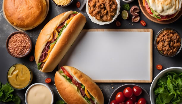 Appetizing Fast Food Display photo