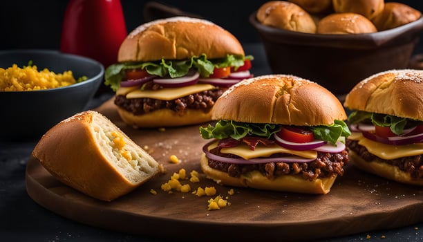 Delicious Cheeseburgers fastfood photo