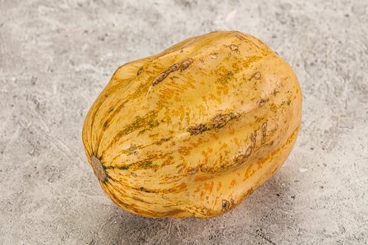 Decorative yelow pampkin seasonal vegetables photo