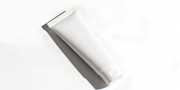 white cosmetic tube photo
