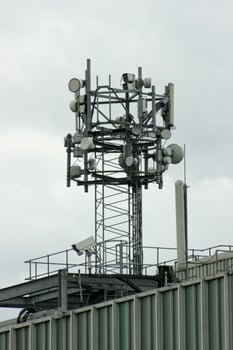 Communication and transmission tower photo