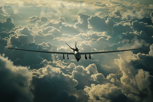 A plane flying in the sky photo
