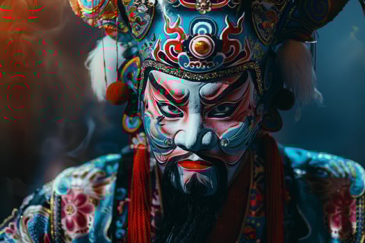 A man in a traditional chinese costume photo