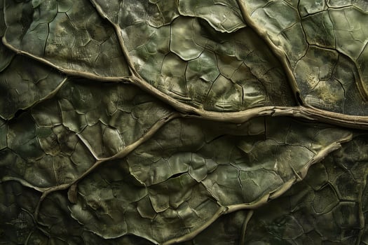A close up of a leaf with a lot of veins photo