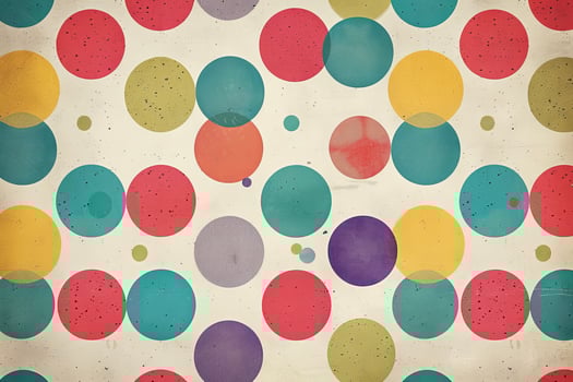 Retro polka dot pattern on a white background photo