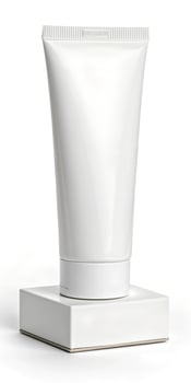 Simple, elegant cosmetics tube photo
