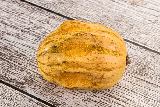 Decorative yelow pampkin seasonal vegetables photo