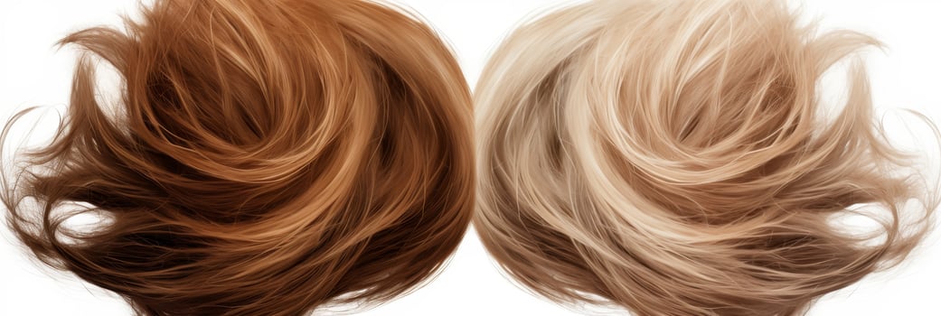 Vibrant hair textures photo