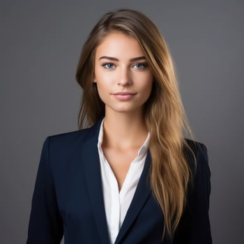 Confident young professional woman in business attire photo