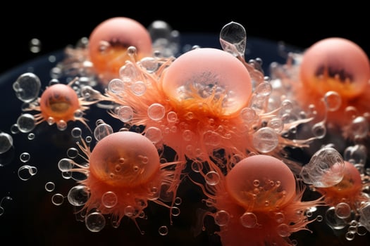Vibrant underwater jellyfish scene photo