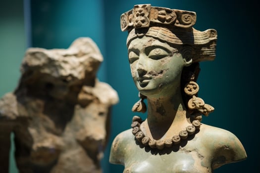 ancient mesoamerican stone sculpture photo