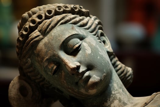 ancient stone buddha statue photo