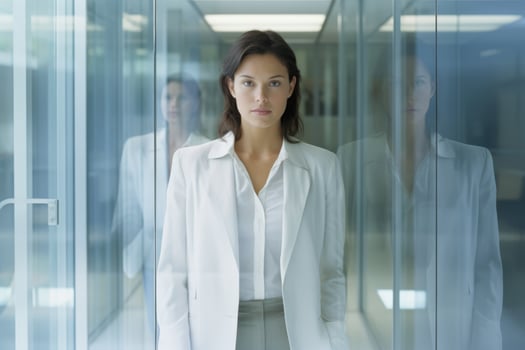 Confident professional woman in office photo