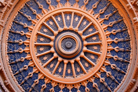 Ornate architectural detail with intricate patterns photo