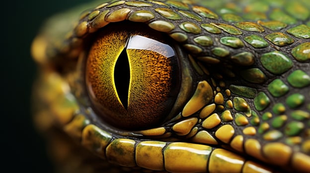 close up of a reptile eye photo