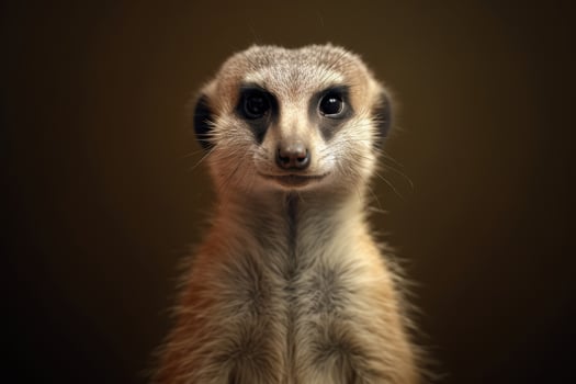 Curious meerkat looking directly at the camera photo