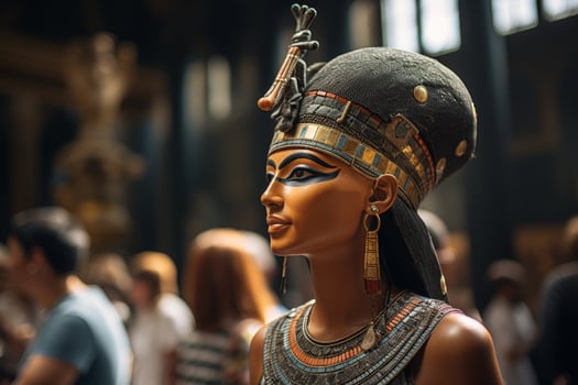 ancient egyptian pharaoh statue photo