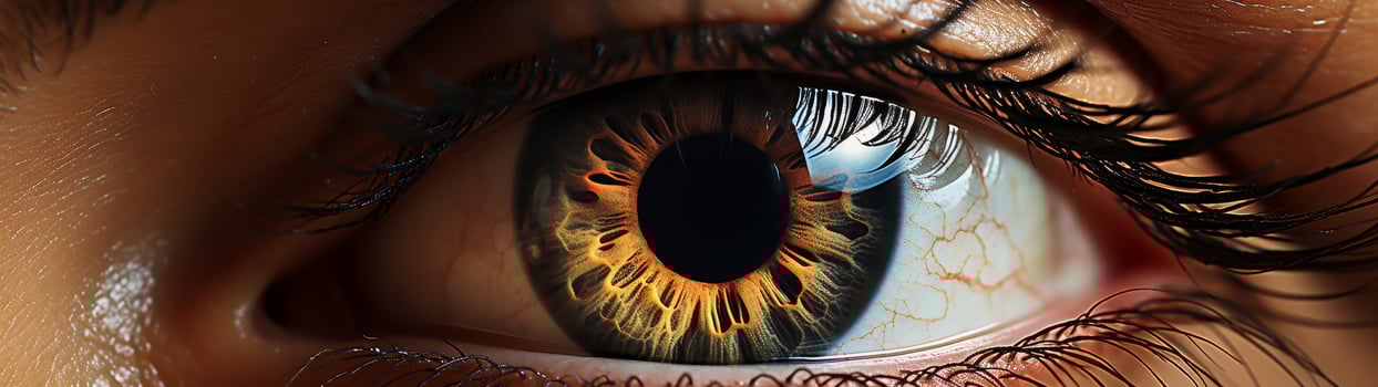 Detailed close up of a human eye photo