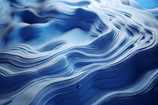 Flowing blue and white abstract waves photo