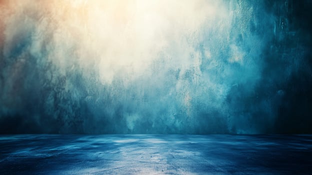 A blue sky with a white cloud in the background photo