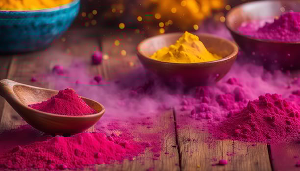 Vibrant Holi Colors photo