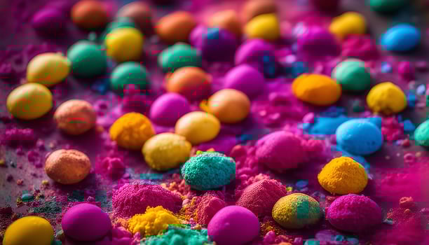 Vibrant Colors of Holi Festival photo