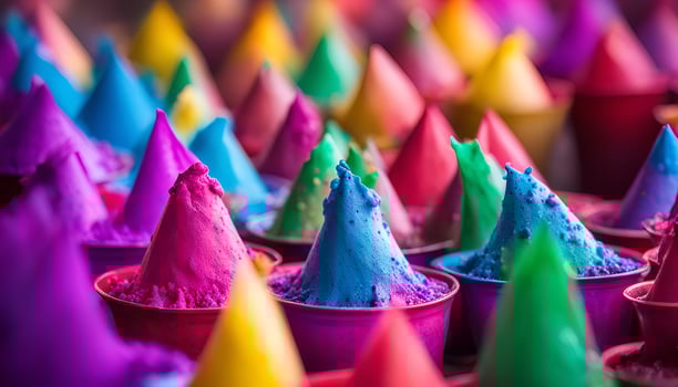 Vibrant Colors of Holi Festival photo