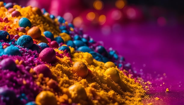 A Colorful and Vibrant Powder Explosion photo