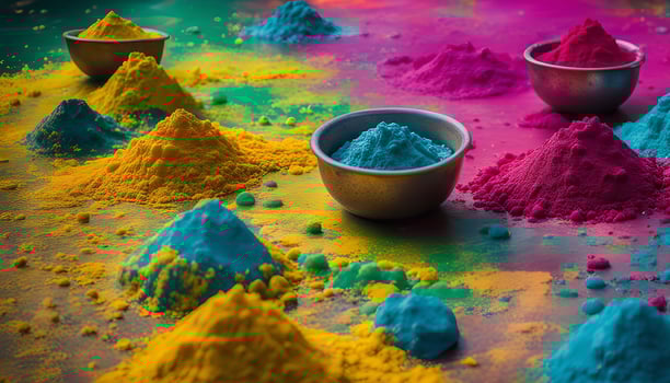 Vibrant Holi Colors photo