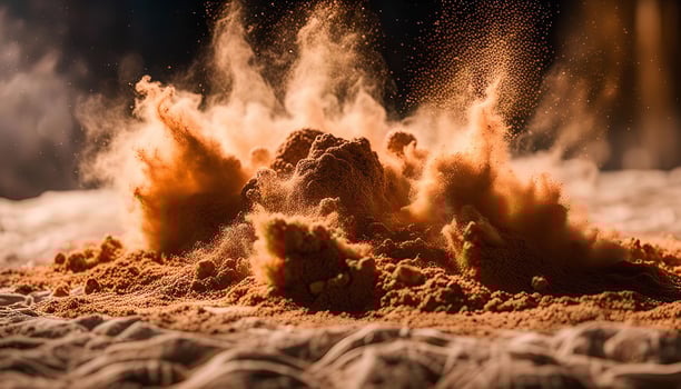 Brown Powder Explosion photo