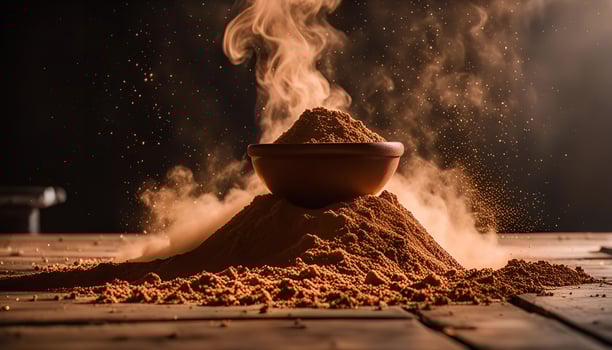 Steaming Bowl of Spices photo