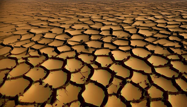 Cracked Earth in the Desert photo