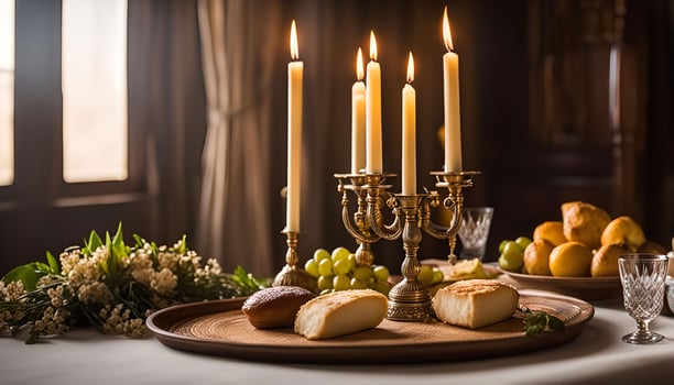 Candlelight Dinner Table Setting photo