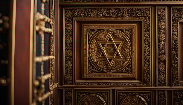 Ornate Star of David Ceiling photo