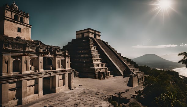 Ancient Mayan Pyramid in Guatemala photo