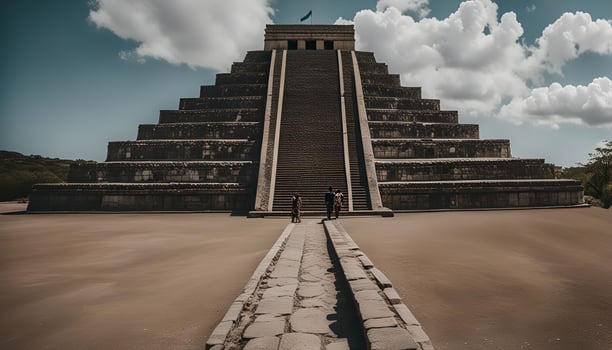 Ancient Mayan Pyramid in Mexico photo