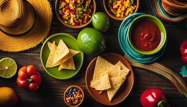 Mexican Food Fiesta - A Colorful Spread of Flavor photo