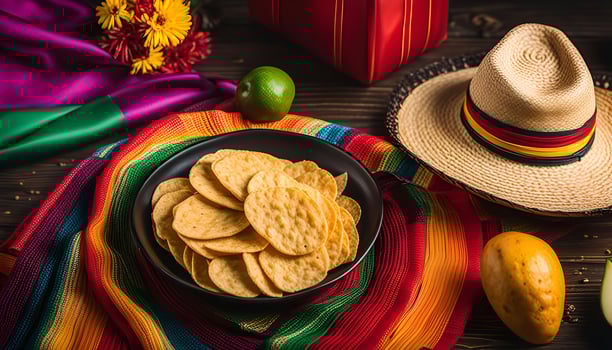 Mexican Fiesta A Table Setting of Tradition and Flavor photo
