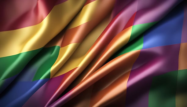 Pride Flag in Abstract Design photo