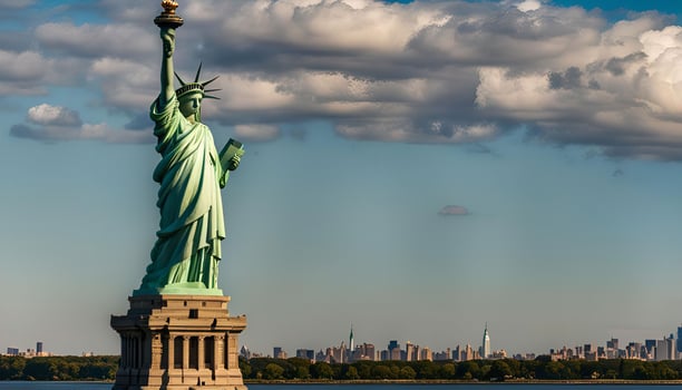 The Statue of Liberty, a symbol of freedom and democracy photo