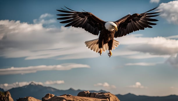 Bald Eagle Soaring High photo