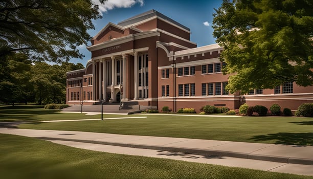 Classic Brick Building on a Sunny Day photo